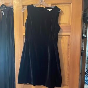 Elegant Black Velvet Dress